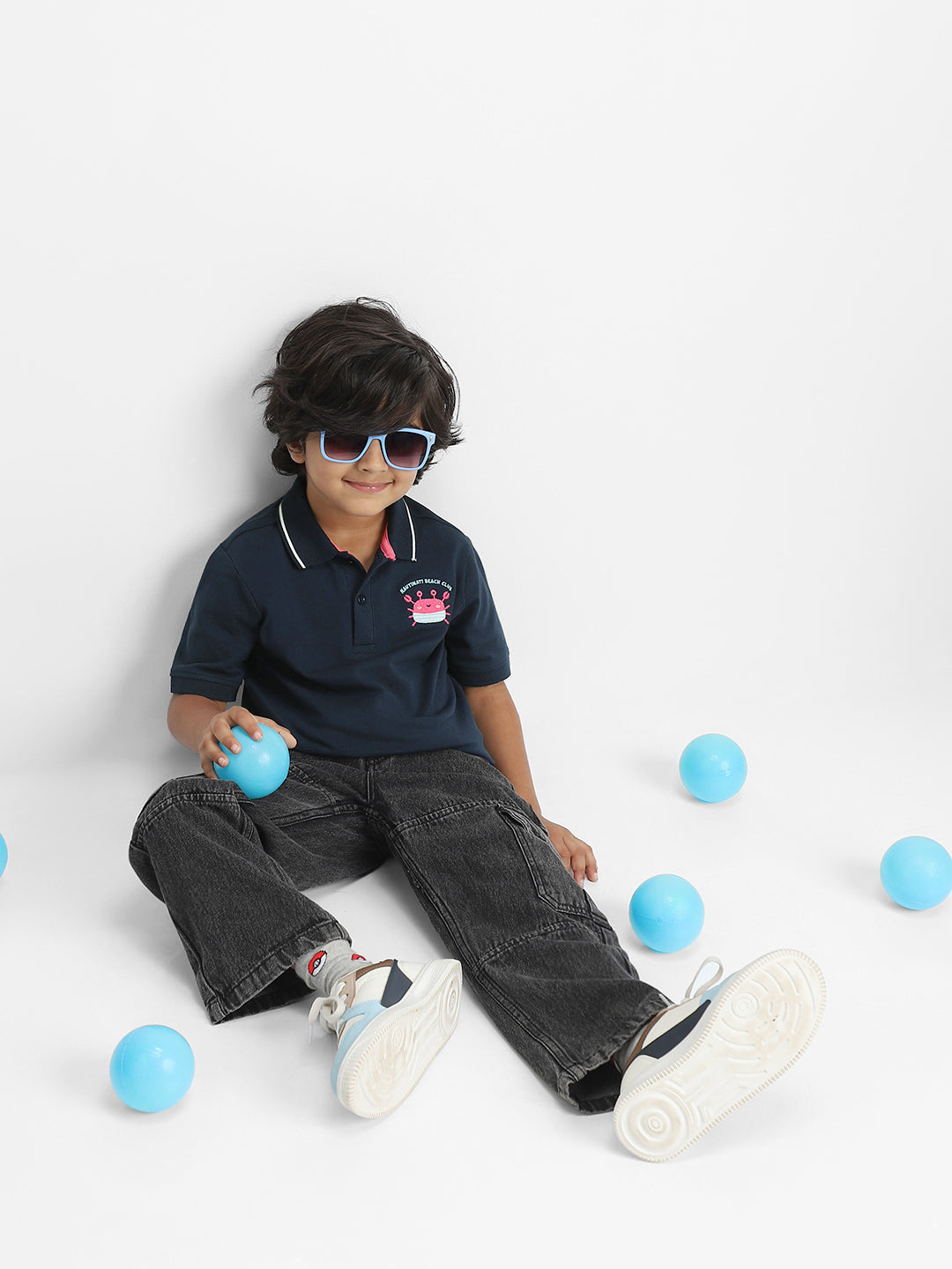 Nautinati Boys Cotton Polo T-shirt | Age 2 - 10 Years
