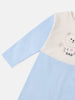 Nautinati Infantsâ€™ Premium Cotton Colourblock & Graphic Printed Sleepsuit