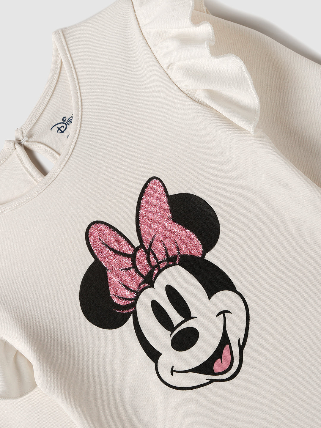 Nautinati Infant Girls’ Cotton Minnie Mouse Printed Top and Pants Set