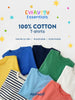 Nautinati Girls' 100% Cotton Pack of 2 Solid Essentials Crew Neck T-shirts