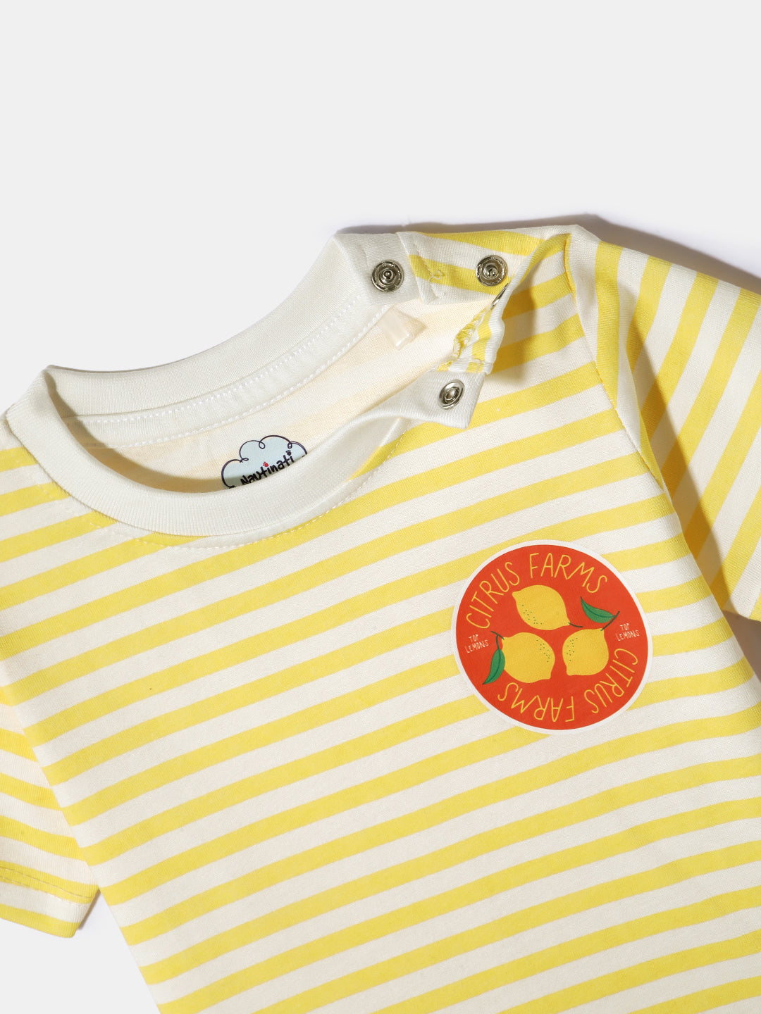 Nautinati Girls' Cotton Tops | Pack of 3 | Age 0 - 2 Years