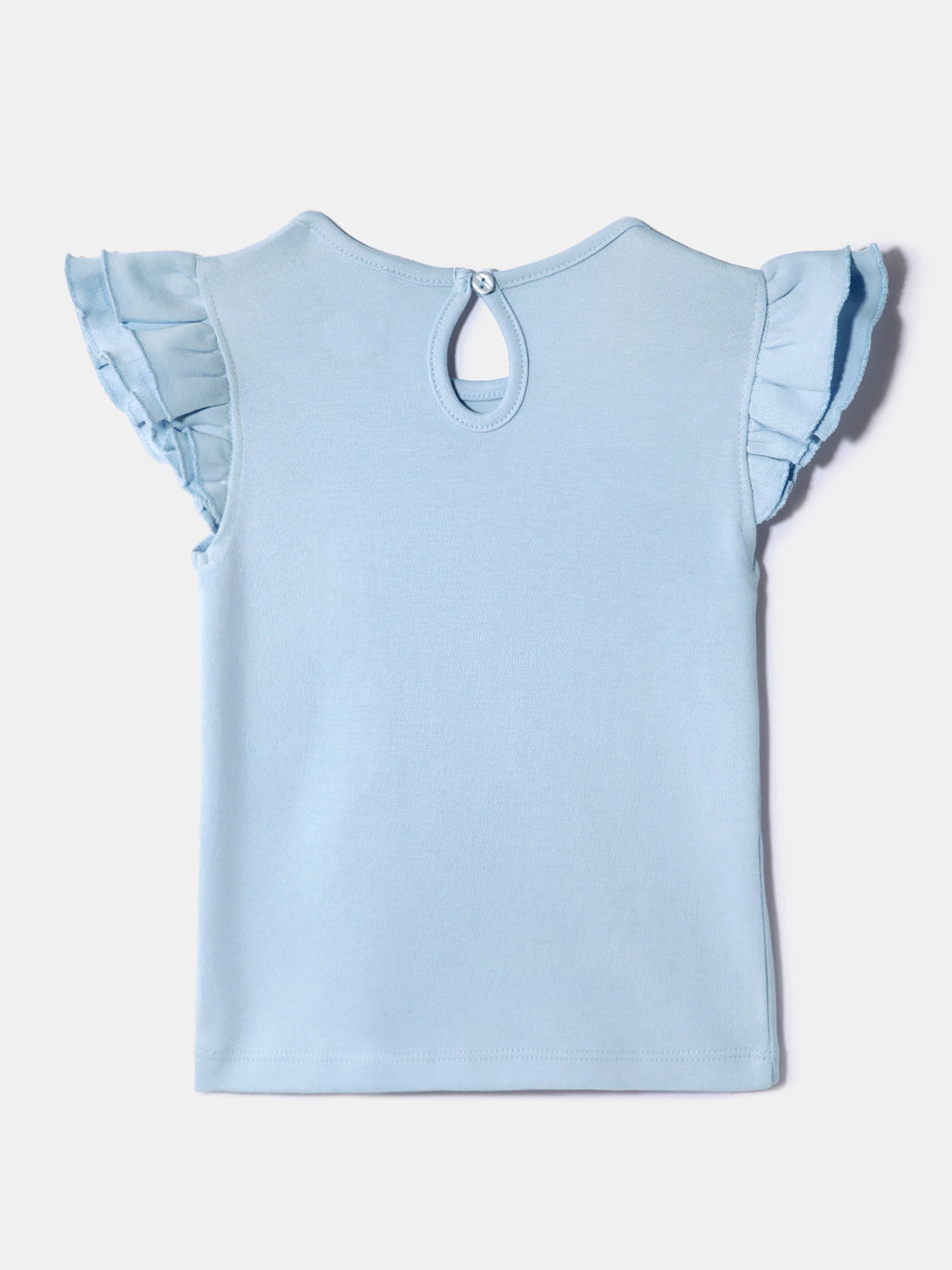Nautinati Girls' 100% Cotton Printed Tops | Pack of 2 | Age 0 - 2 Years