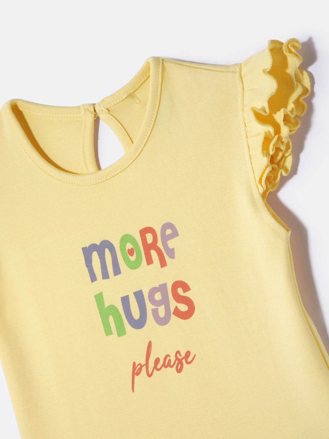 Nautinati Girls' 100% Cotton Printed Tops | Pack of 2 | Age 0 - 2 Years