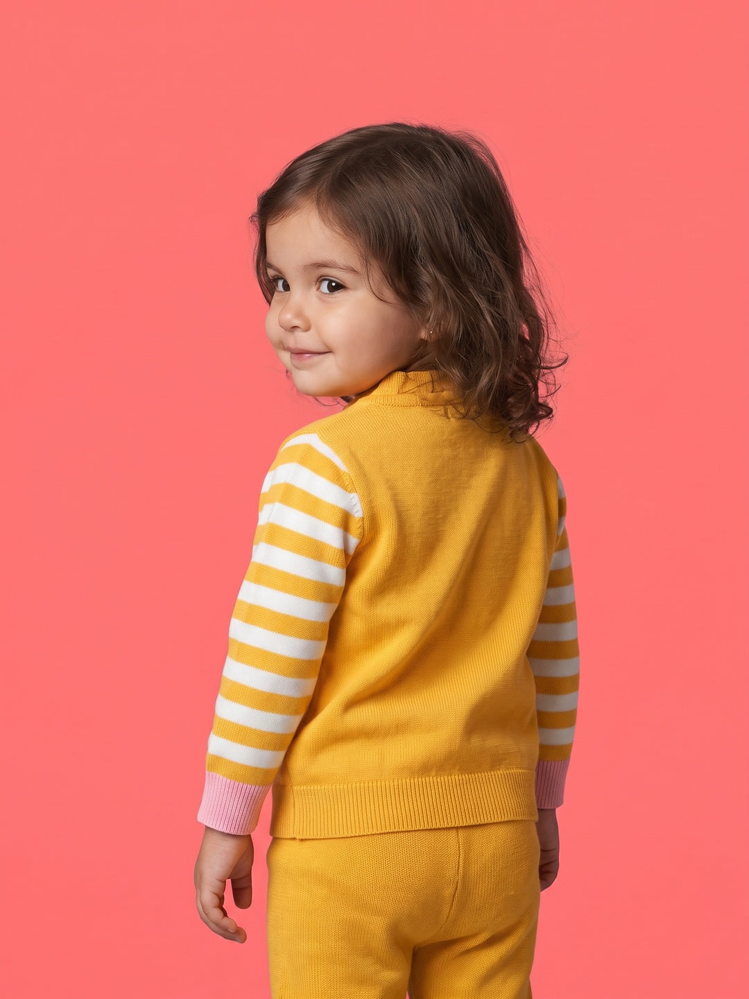 Nautinati Baby Girls Farm Sweater & Jogger Set
