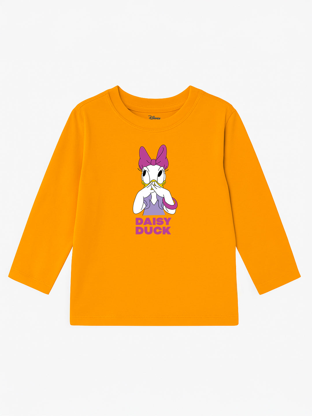 Nautinati Pack of 2 Disney Print Pink and Orange T-shirts for Girls