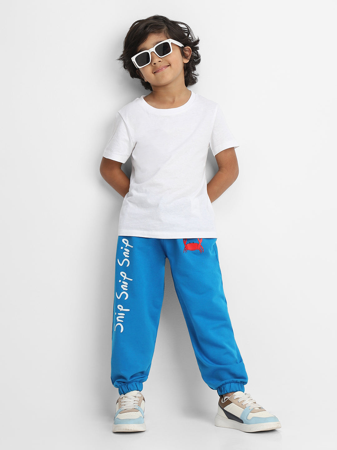 Nautinati Boys Embroidered Cotton Joggers | Age 2 - 10 Years