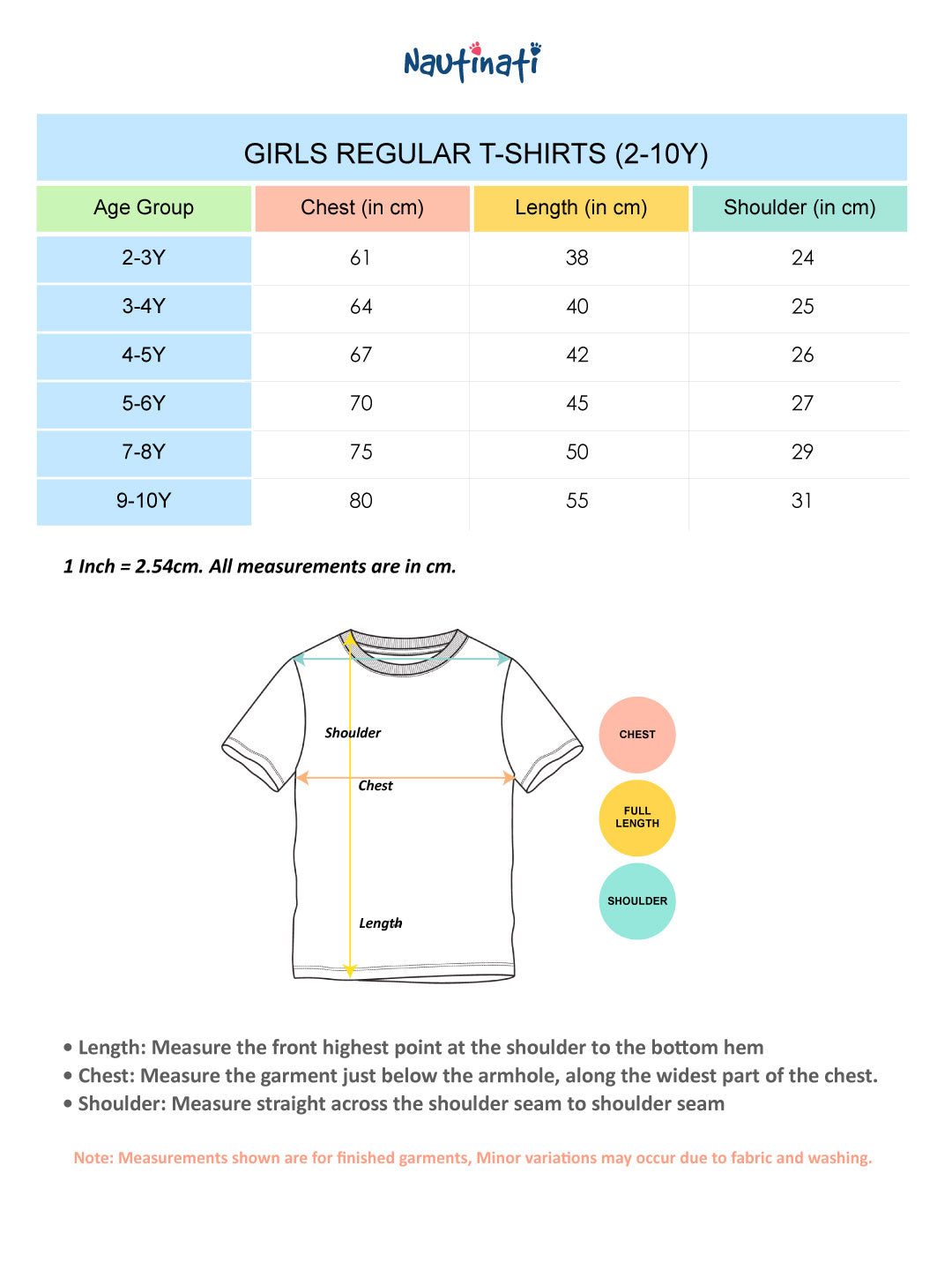 Nautinati Girls' 100% Cotton Pack of 2 Solid and striped Essentials Crew Neck T-shirts