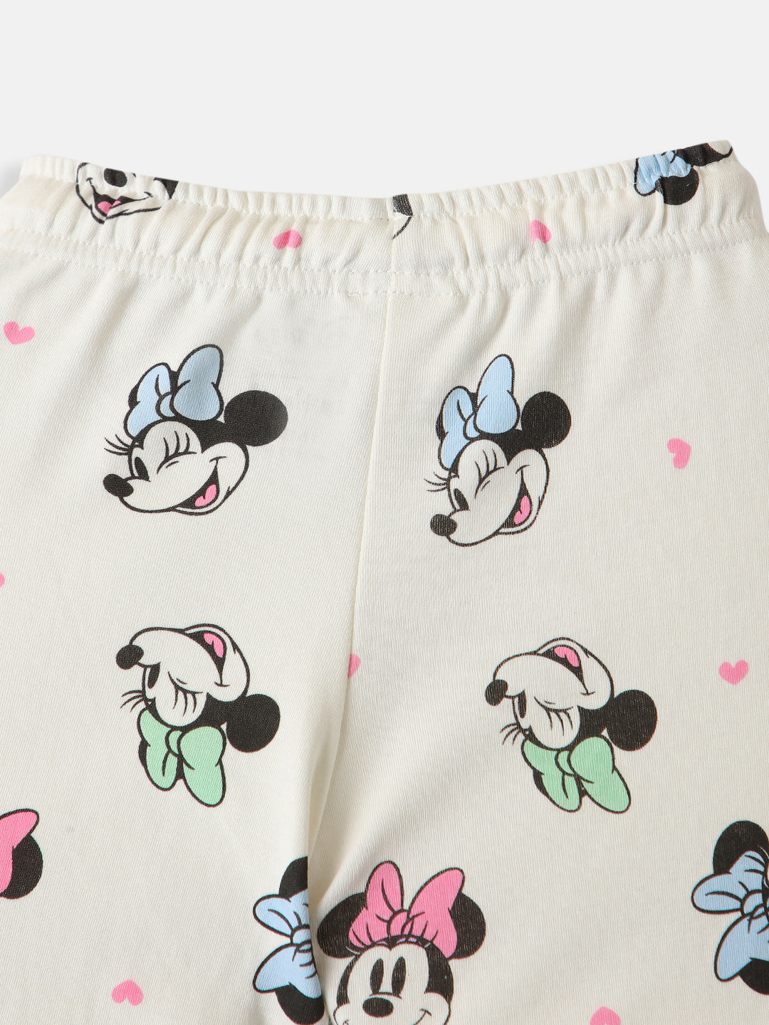 Nautinati Girls Cotton Disney Printed T-shirt and Trackpant Co-ord Set