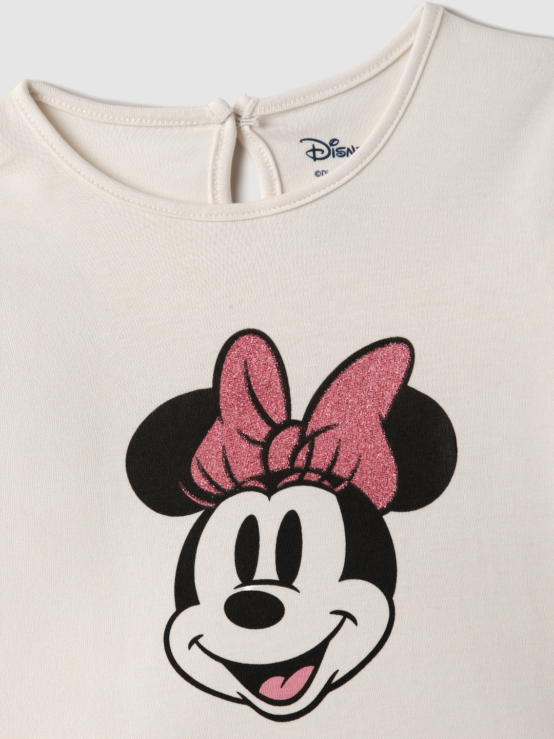 Nautinati Infant Girls’ Cotton Minnie Mouse Printed Top and Pants Set