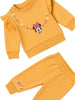 Nautinati Brown Minnie Mouse Print Sweatshirt Set for Girls