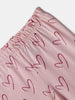 Nautinati White and Pink Printed  Top and Leggings Set for Girls