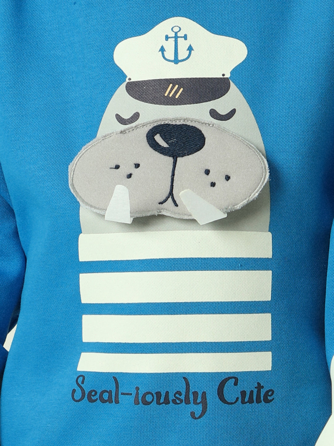 Boys Interactive & Playful Animal-Themed Applique Sweatshirt