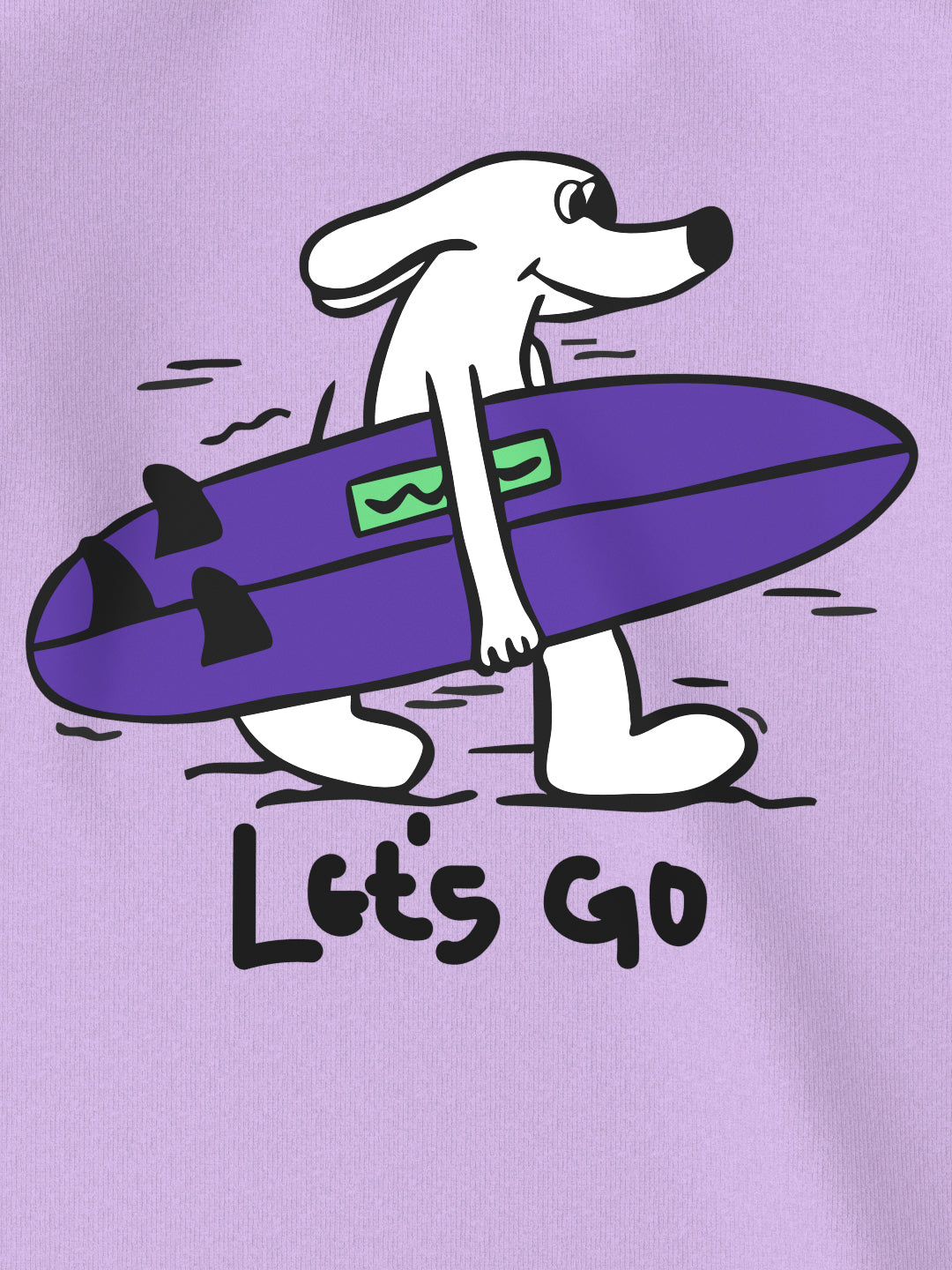 Nautinati Lavendar Puff-printed T-shirt for Boys