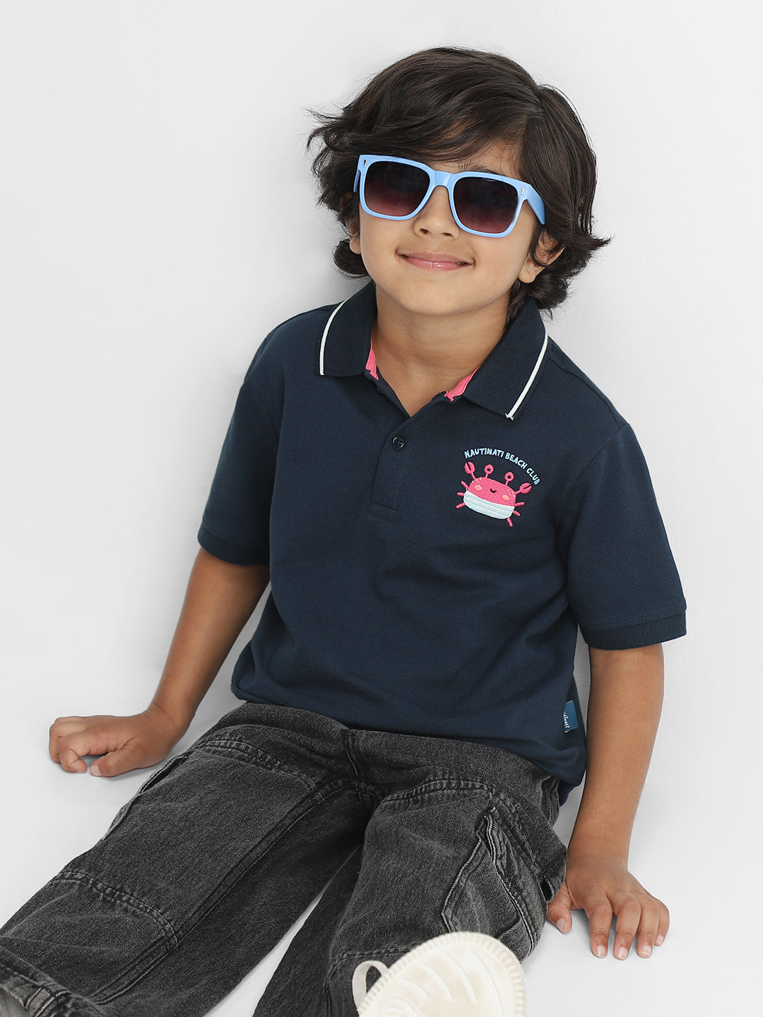 Nautinati Boys Cotton Polo T-shirt | Age 2 - 10 Years