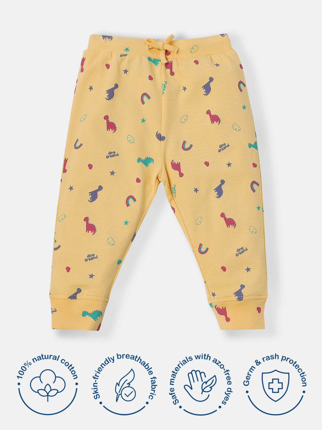 Nautinati Infants 100% Cotton Printed Ankle-length Pants