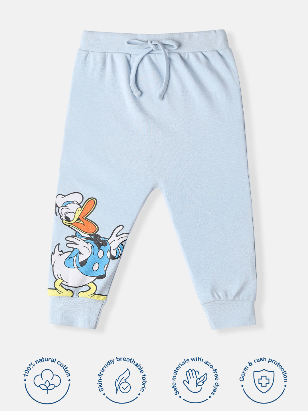 Nautinati Infants Cotton Donald Duck Printed Jogger Style Track Pants