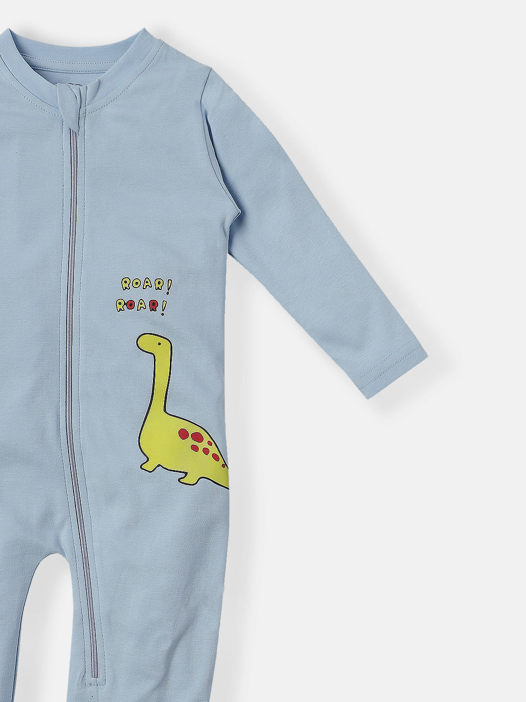 Nautinati Infants Dinosaur Print 100% Cotton Pack of 2 Sleepsuit