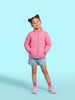 Nautinati Pink Quilted Star Pattern Puffer Jacket for Girls