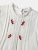 Nautinati Embroidered White Top and Red Shorts Set for Girls