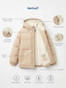 Nautinati Baby Boys Regular Fit Hooded Colourblock Puffer Jacket with Front Zip