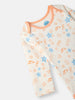 Nautinati Infants' Cotton Printed Romper Set with Mittens and Cap