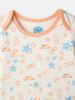 Nautinati Infants' Cotton Printed Romper Set with Mittens and Cap