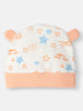 Nautinati Infants' Cotton Printed Romper Set with Mittens and Cap