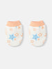 Nautinati Infants' Cotton Printed Romper Set with Mittens and Cap