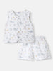 Nautinati Infant Boys' Patterened Muslin Cotton Clothing Set of Top and Pants