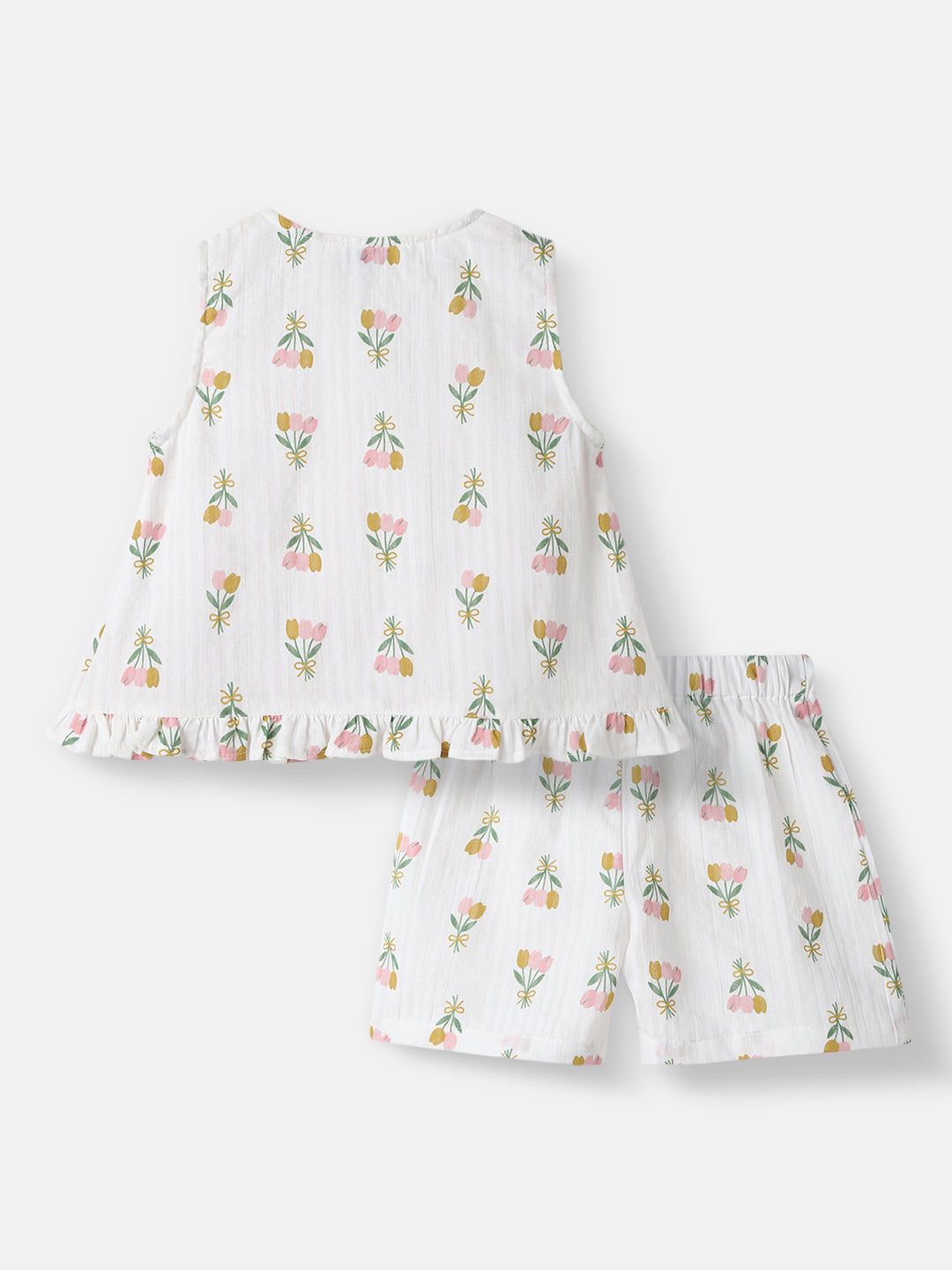 Nautinati Infant Boys' Patterened Muslin Cotton Clothing Set of Top and Pants