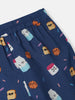 Nautinati Boys' All Over Printed Chest Pocket Shirt and Pyjama Set