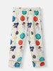 Nautinati Boys' Planet Print Chest Pocket Shirt and Pyjama Set