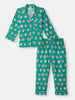 Nautinati Boys' Owl Print Chest Pocket Shirt and Pyjama Set