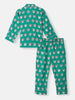 Nautinati Boys' Owl Print Chest Pocket Shirt and Pyjama Set