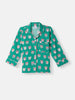 Nautinati Boys' Owl Print Chest Pocket Shirt and Pyjama Set