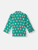 Nautinati Boys' Owl Print Chest Pocket Shirt and Pyjama Set