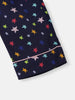 Nautinati Boys' Star Print Collar Neck Shirt and Matching Pants Nightsuit