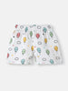 Nautinati Girls' Cotton Balloon Print Sleeveless Top and Shorts Coord Set