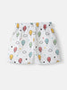 Nautinati Girls' Cotton Balloon Print Sleeveless Top and Shorts Coord Set