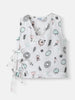 Nautinati Boys' Cotton Bird Printed V-neck Sleeveless Jhabla