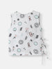 Nautinati Boys' Cotton Bird Printed V-neck Sleeveless Jhabla