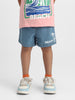 Nautinati Printed T-shirt and Denim Shorts Set for Boys | Age 2 - 10 Years