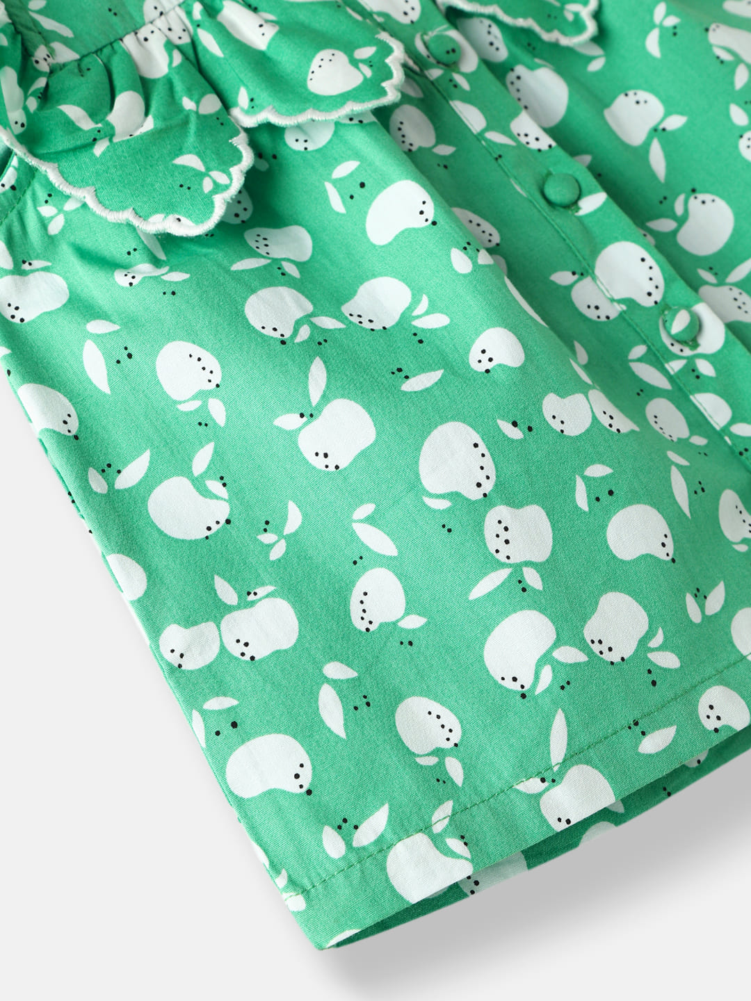 Nautinati Girls' Floral Printed Short Sleeves Top with Solid Shorts