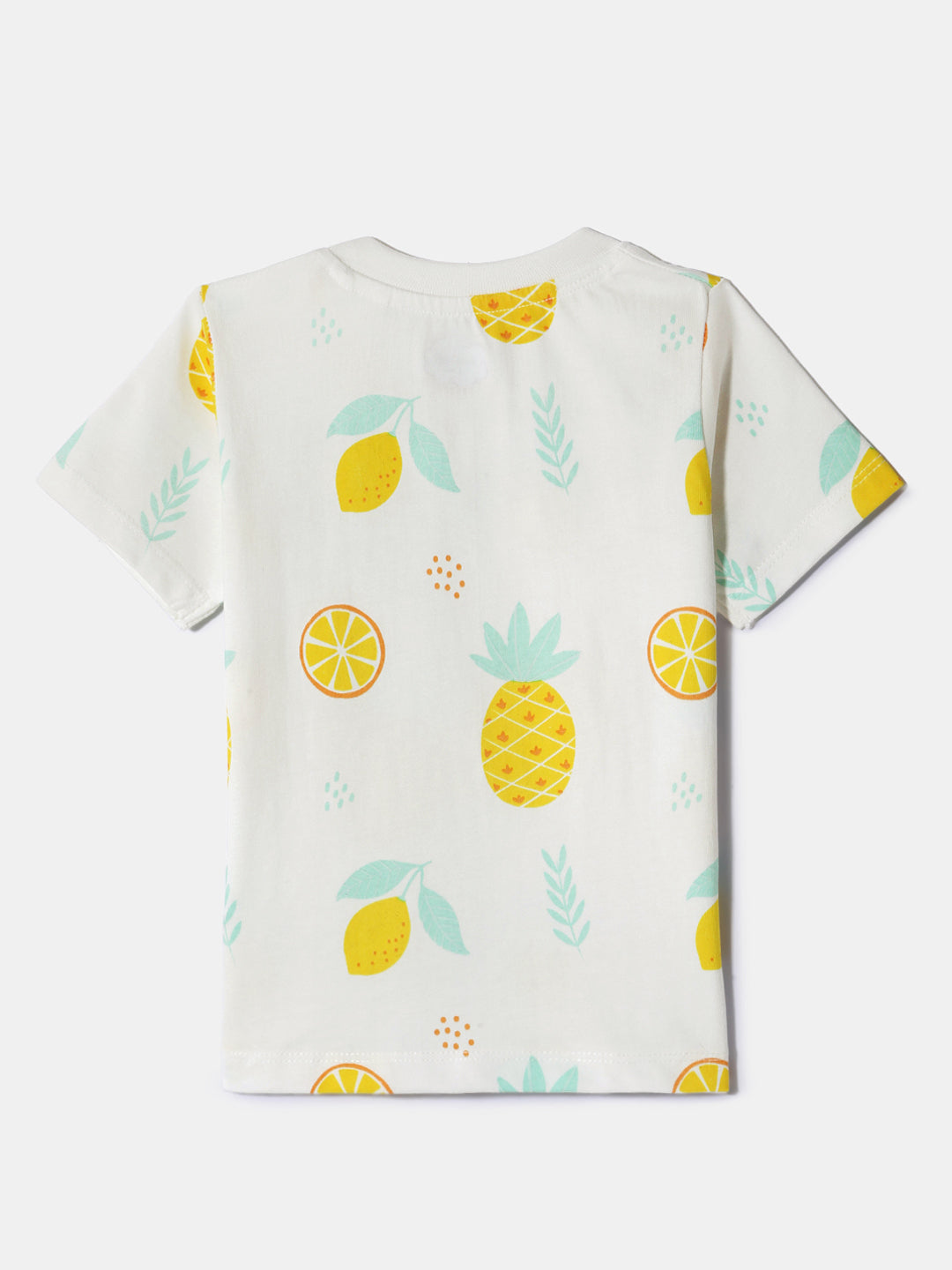 Nautinati Girls' Cotton Tops | Pack of 3 | Age 0 - 2 Years
