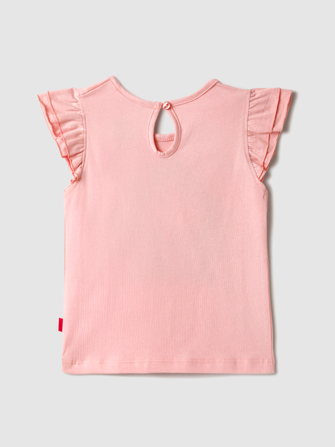 Nautinati Pink & Blue Frozen Print T-shirts for Girls