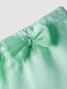 Nautinati Oraganza Green Bow Skirt With White Top Set for Girls