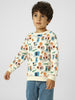 Boys Playful Conversational Printed Sweatshirt