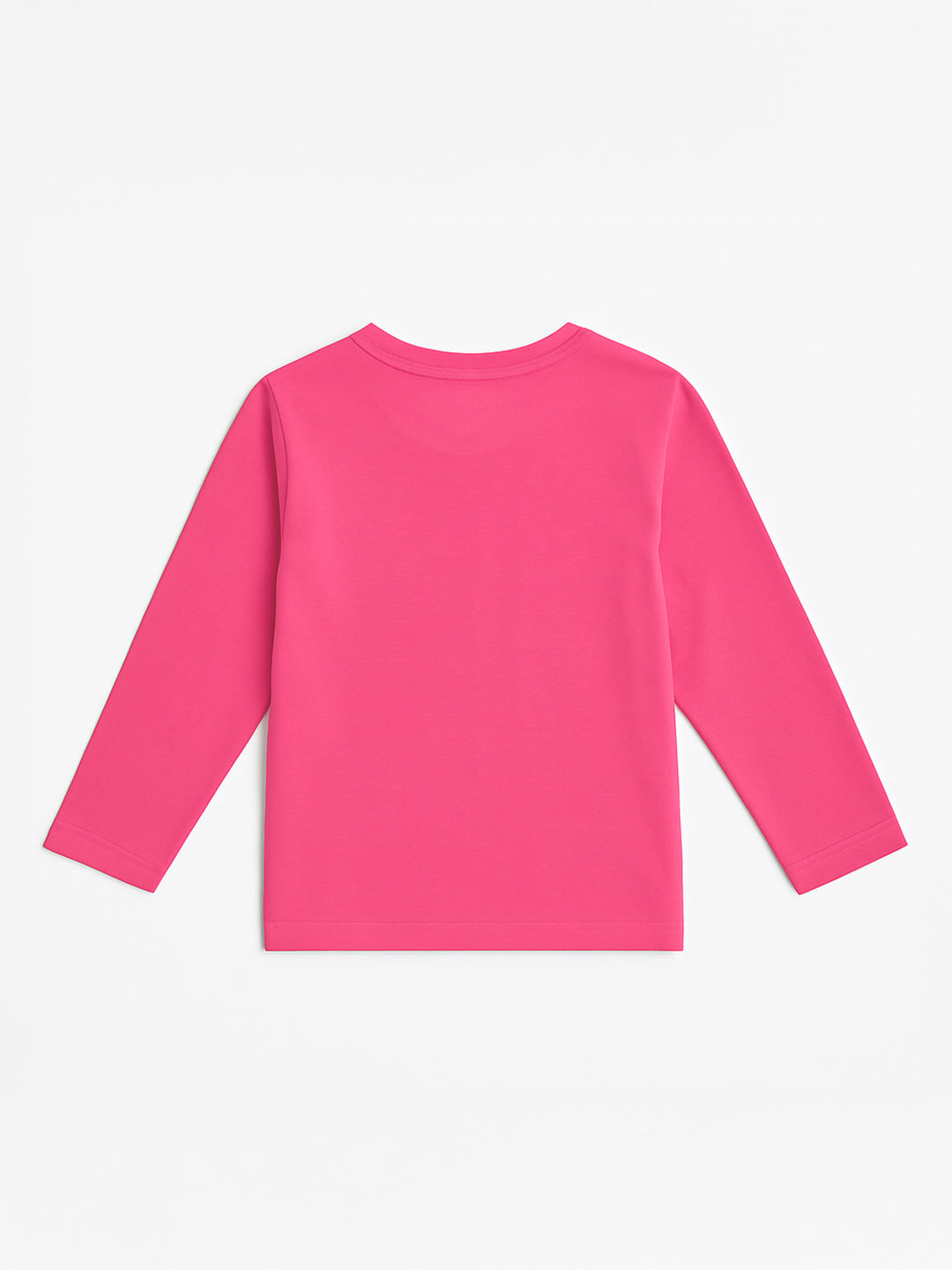 Nautinati Pack of 2 Pink and Orange Minnie Mouse Print T-shirts for Girls