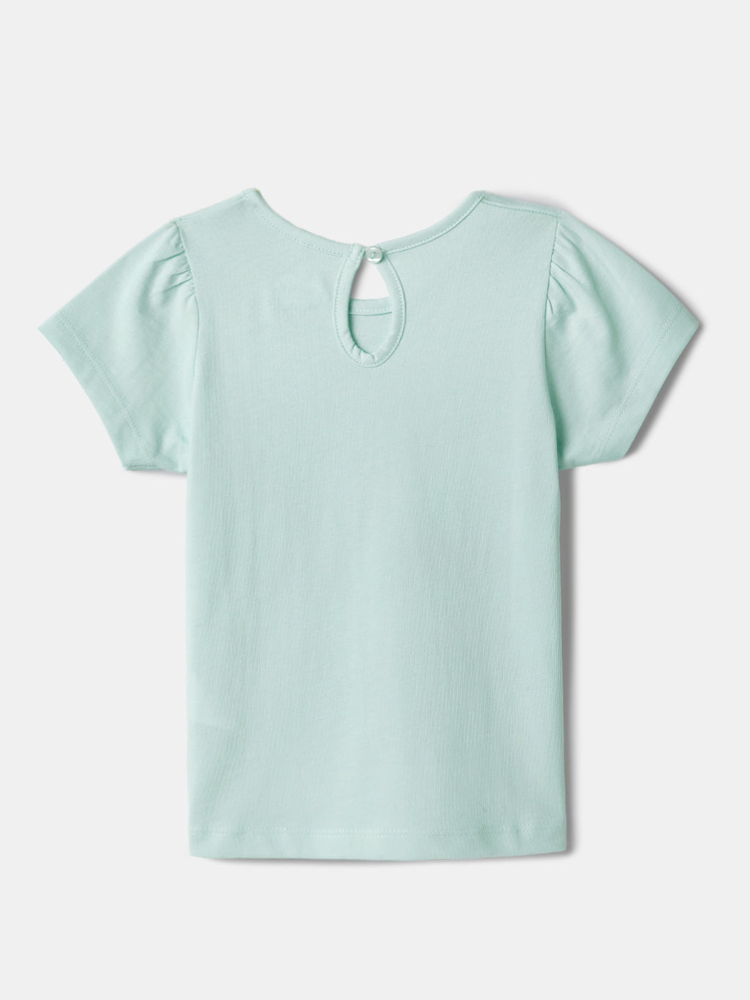 Nautinati Pack of 2 Off-white and Blue Printed Tops for Girls