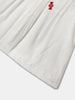 Nautinati Embroidered White Top and Red Shorts Set for Girls